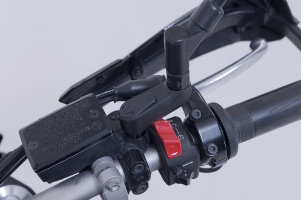 Extension de rétroviseur Noir. Longueur : 40 mm. Yamaha/KTM/Ducati.