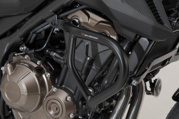 Protecciones laterales de motor. B-stock. Negro. Honda CB500F (12-).