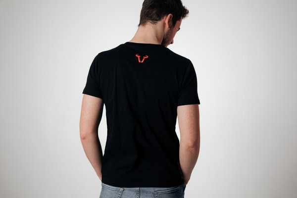 T-Shirt Core Line. Noir. Hommes. Taille L.